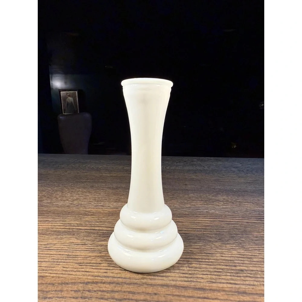 Vintage Randall‎ Milk Glass Bud Vase: Mid-Century Modern Decor